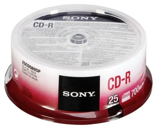 Płyta Sony CD-R 48xSpeed Cake 25szt.