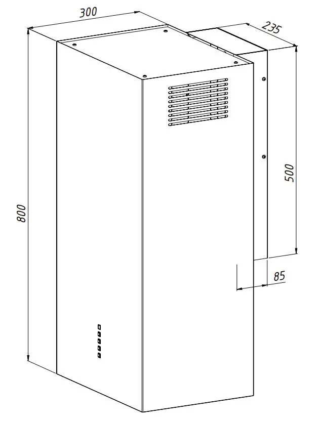 Okap Akpo WK-4 Cubera WL 550 Złoty