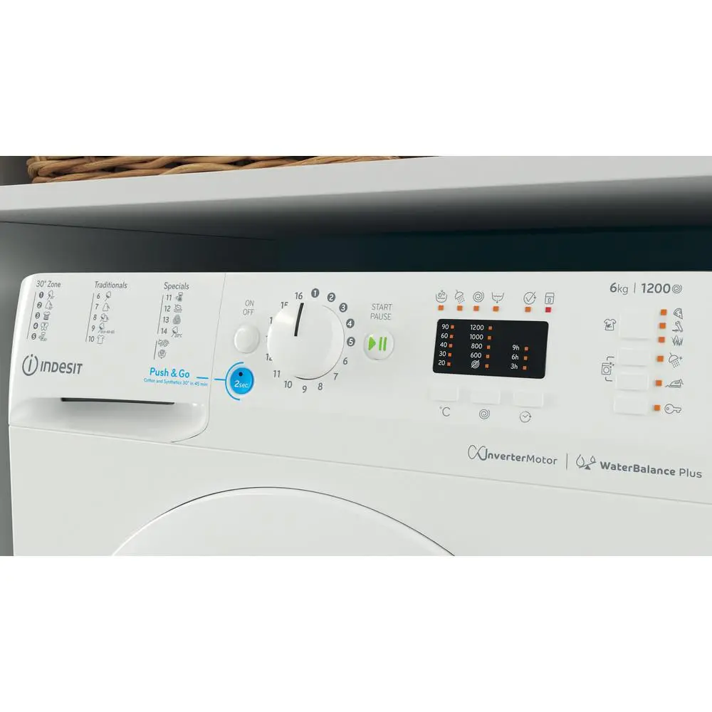 Pralka Indesit BWSA 61294 W EU N Slim 6kg 1200obr/min