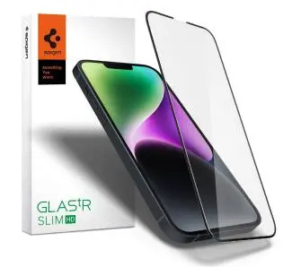 Szkło hartowane Spigen AGL03392 Slim FC HD do iPhone 14/13 Pro/13