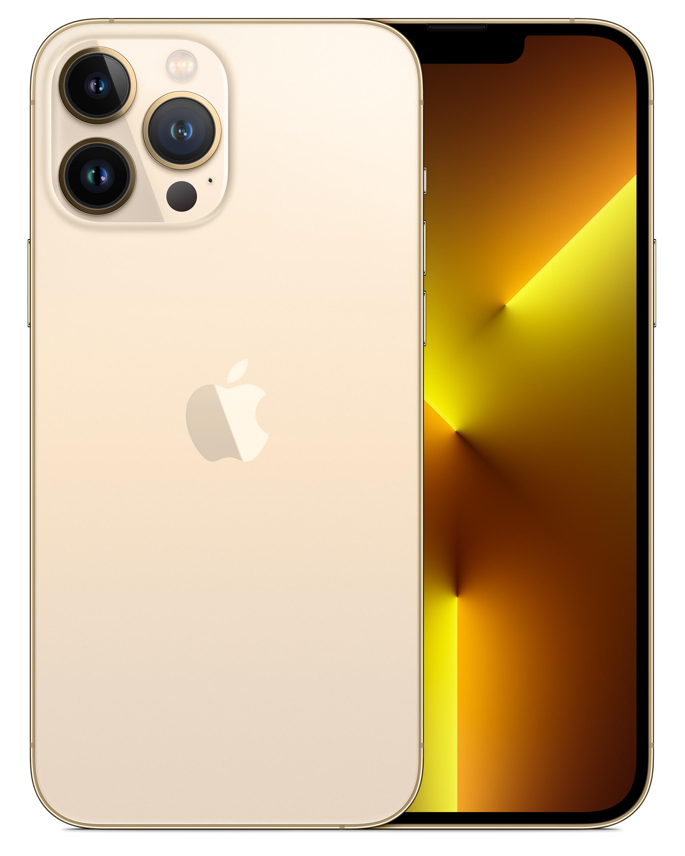 Smartfon Apple iPhone 13 Pro Max 128GB - 6,7" - 12 Mpix - złoty - Odnowiony Refurbed A+