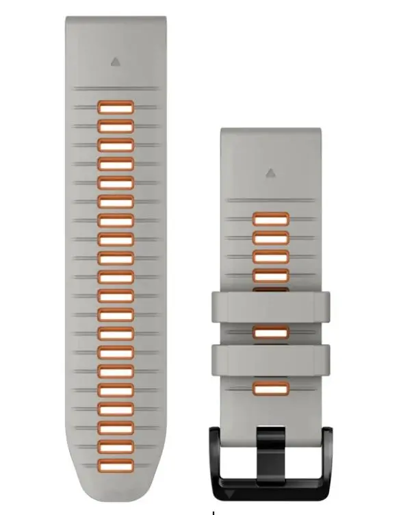 Pasek Garmin QuickFit 26 silikon Szaro-pomarańczowy