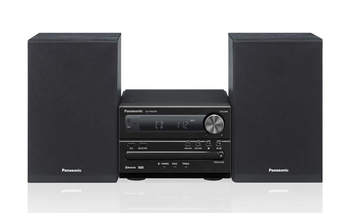 Wieża Panasonic SC-PM250 20W Bluetooth Radio FM Czarny