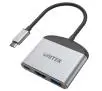 Adapter Unitek D1102A USB-C na HDMI 8K, USB-A, USB-C 100W Szary