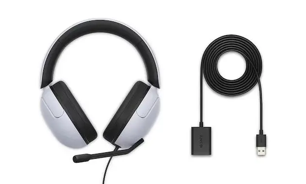Słuchawki przewodowe z mikrofonem Sony INZONE H3 Nauszne Czarno-biały