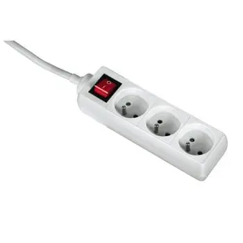 Listwa Hama 44223701 Standard 3 gniazda 1,5m Biały