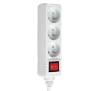 Listwa Hama 44223701 Standard 3 gniazda 1,5m Biały