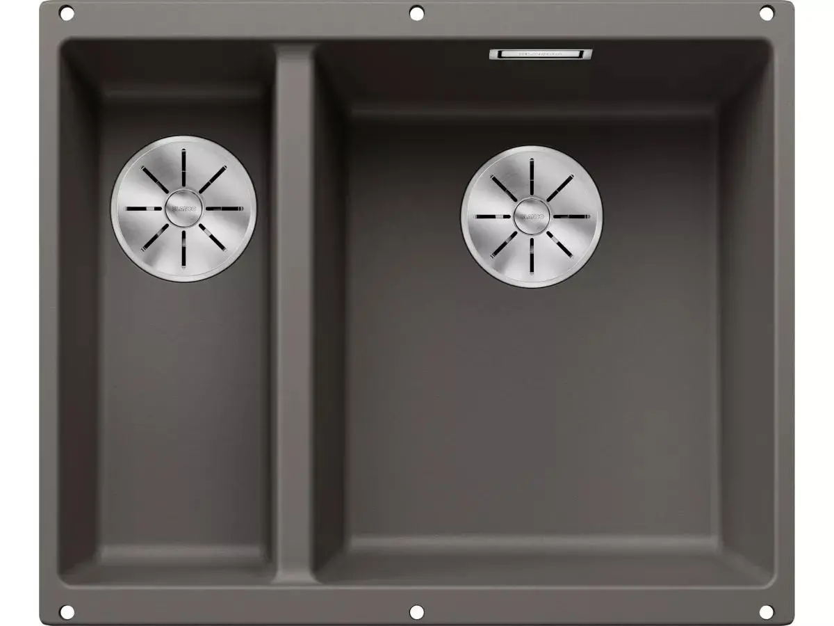 Zlewozmywak Blanco SUBLINE 340/160-U 527346 Komora z prawej strony Granitowy Szary
