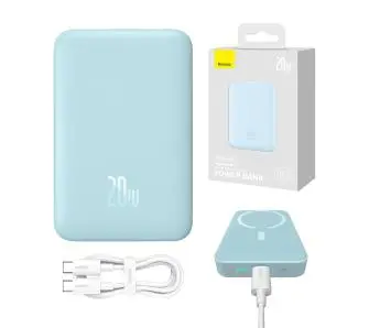 Powerbank Baseus PPCX110103 Magnetic Mini 10000mAh 20W MagSafe Niebieski