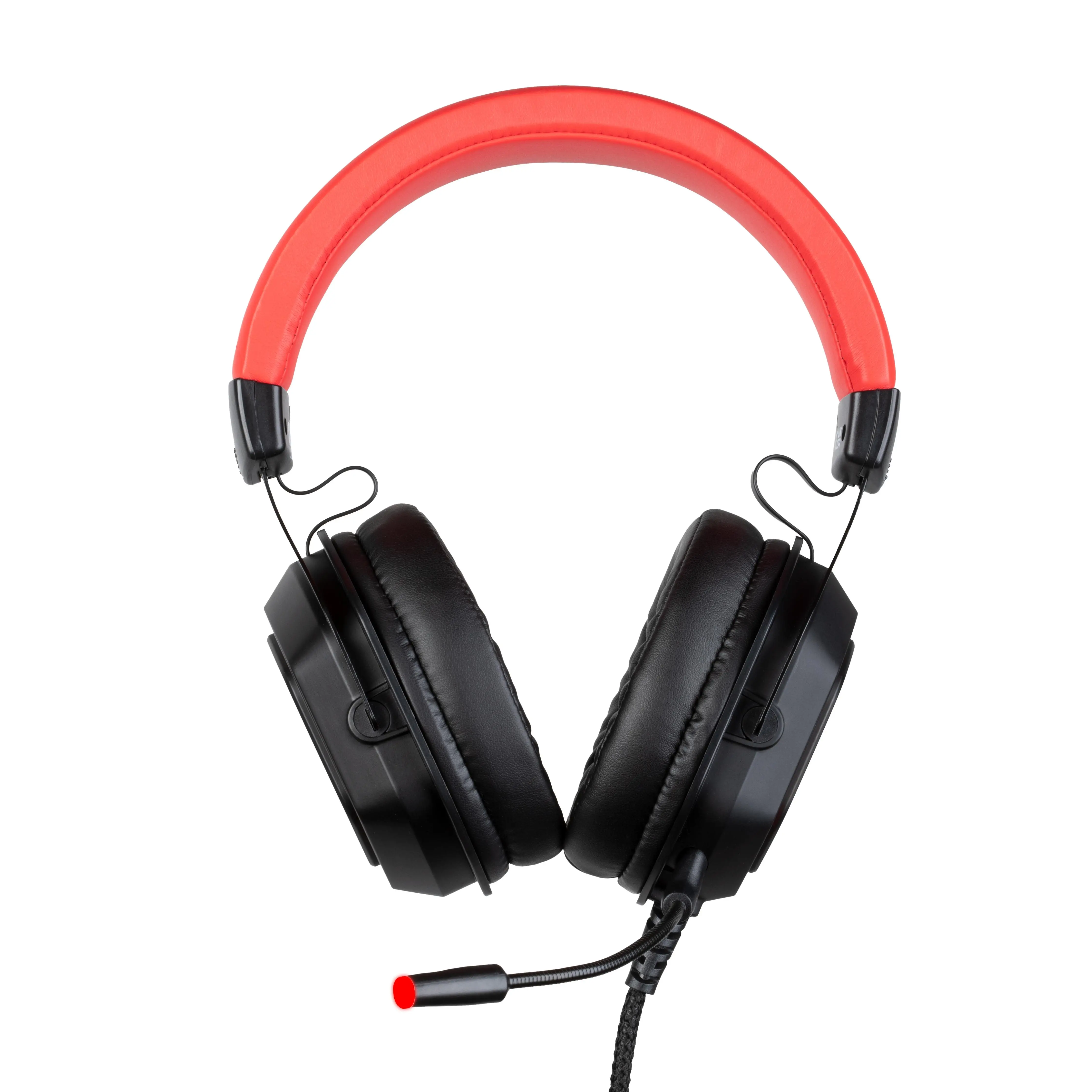 Słuchawki przewodowe z mikrofonem Konix UFC Pro Gaming Headset dla PC Nauszne Czarno-czerwony