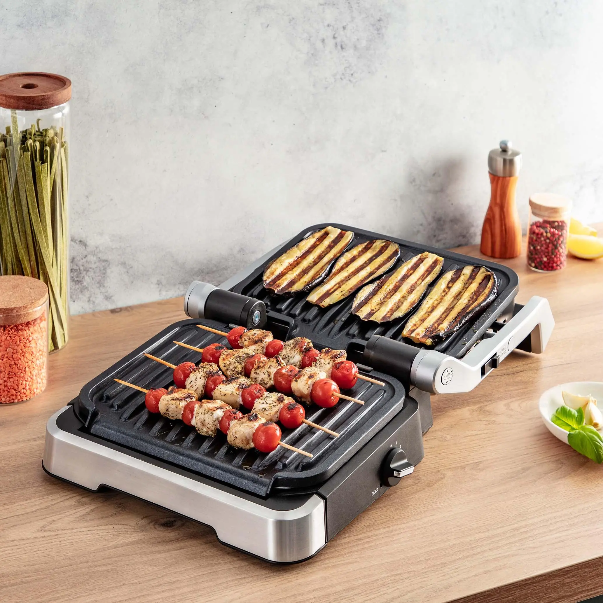 Grill elektryczny Tefal OptiGrill GC774D30 600cm2 Programy automatyczne