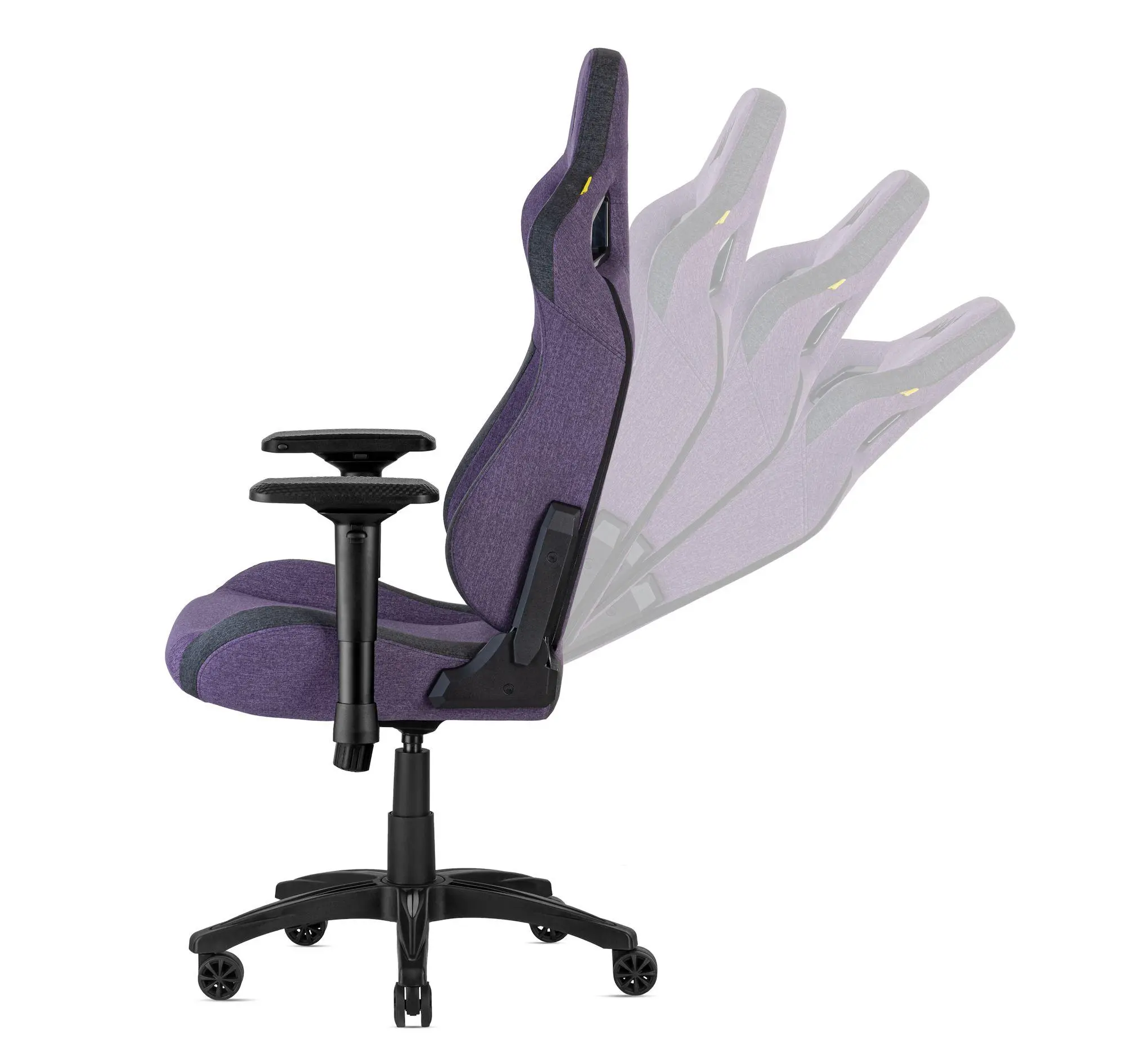 Fotel Corsair T3 Rush Gamingowy do 120kg Tkanina Fioletowo-czarny