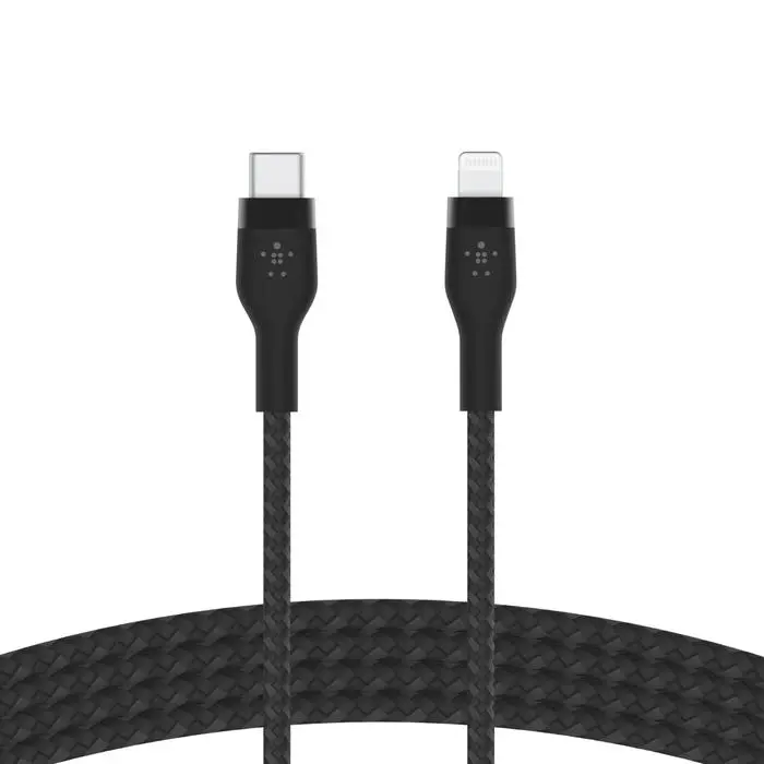 Kabel Belkin Braided USB-C do Lightning 1m Czarny