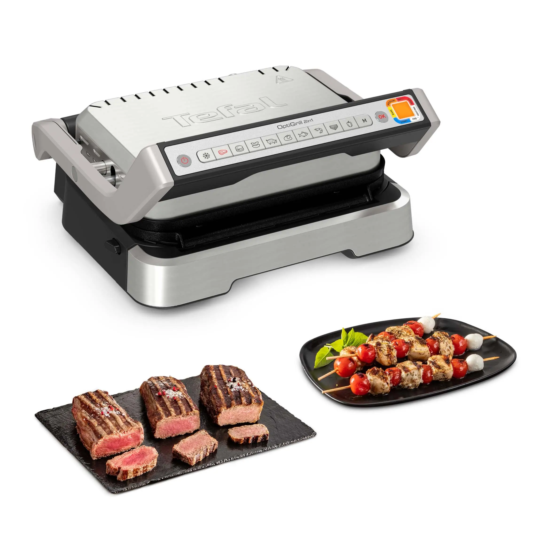 Grill elektryczny Tefal OptiGrill 2w1 GC772D30 Programy automatyczne