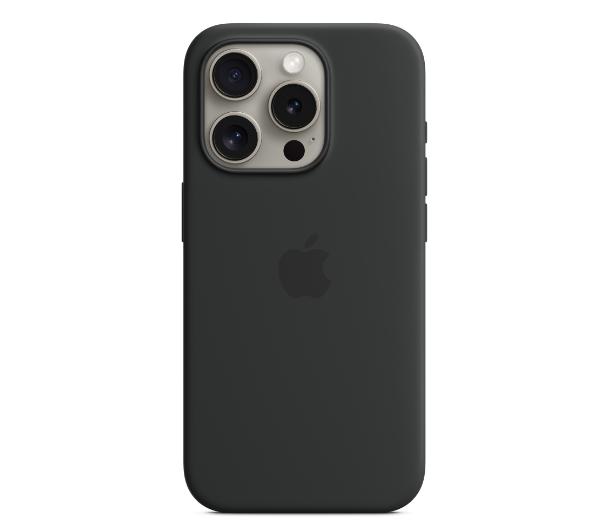 Etui Apple silikonowe z MagSafe do iPhone 15 Pro Czarny