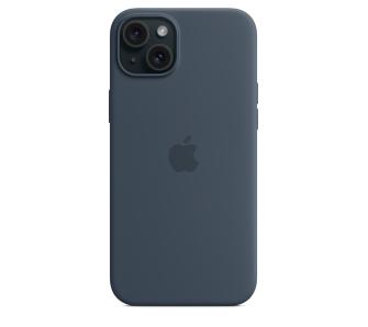 Etui Apple silikonowe z MagSafe do iPhone 15 Plus Sztormowy błękit