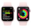 Smartwatch Apple Watch Series 9 GPS + Cellular koperta 45mm z aluminium Różowym pasek sportowy Jasnoróżowy M/L