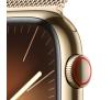 Smartwatch Apple Watch Series 9 GPS + Cellular koperta 45mm ze stali nierdzewnej Złota bransoleta mediolańska Złota