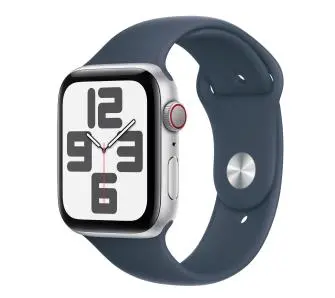 Smartwatch Apple Watch SE 2gen GPS + Cellular koperta 44mm z aluminium Srebrnym pasek sportowa Zimowy błękit S/M