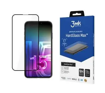 Szkło hartowane 3mk HardGlass Max do iPhone 15