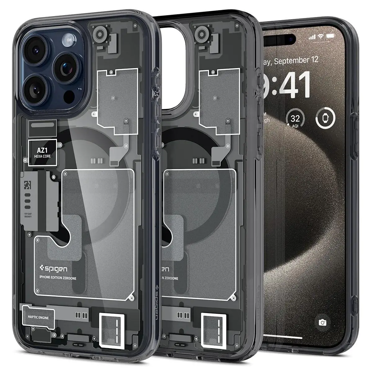 Etui Spigen Ultra Hybrid MagFit do iPhone 15 Pro Max zero one