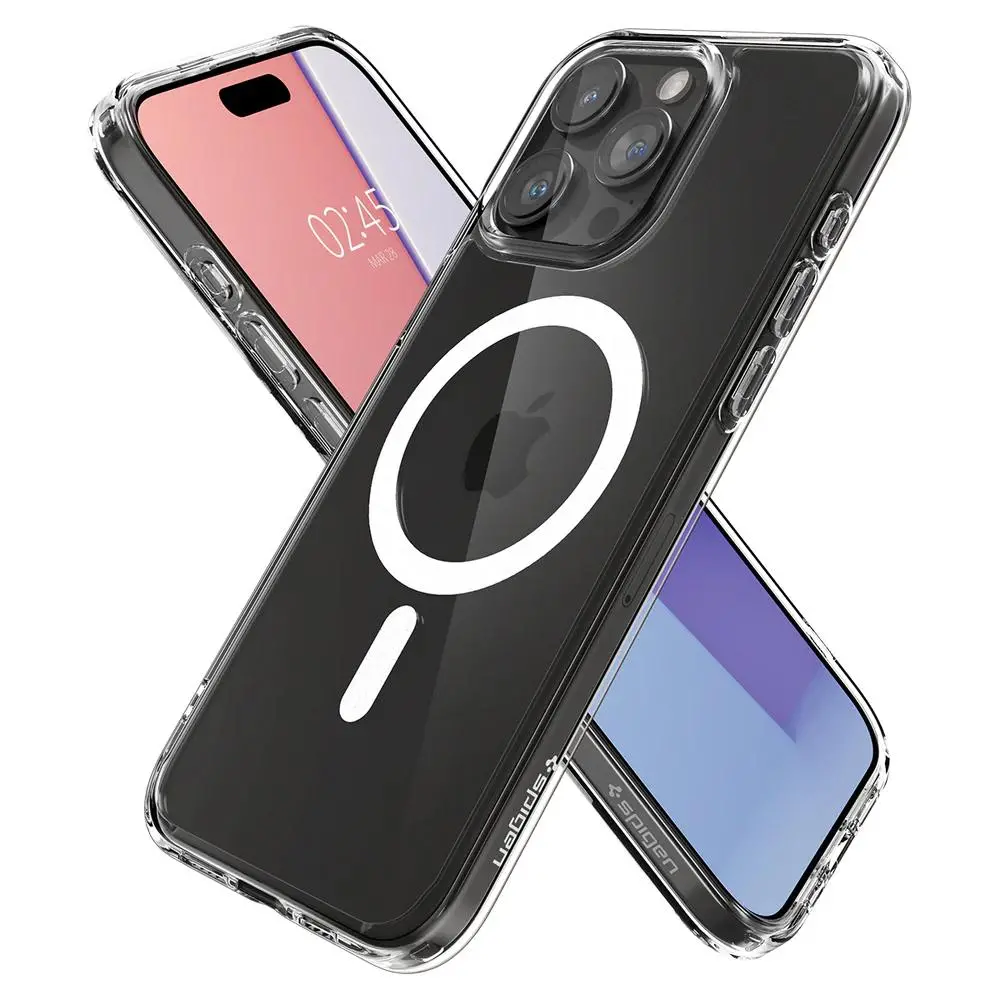 Etui Spigen Ultra Hybrid MagFit do iPhone 15 Pro Max Biały