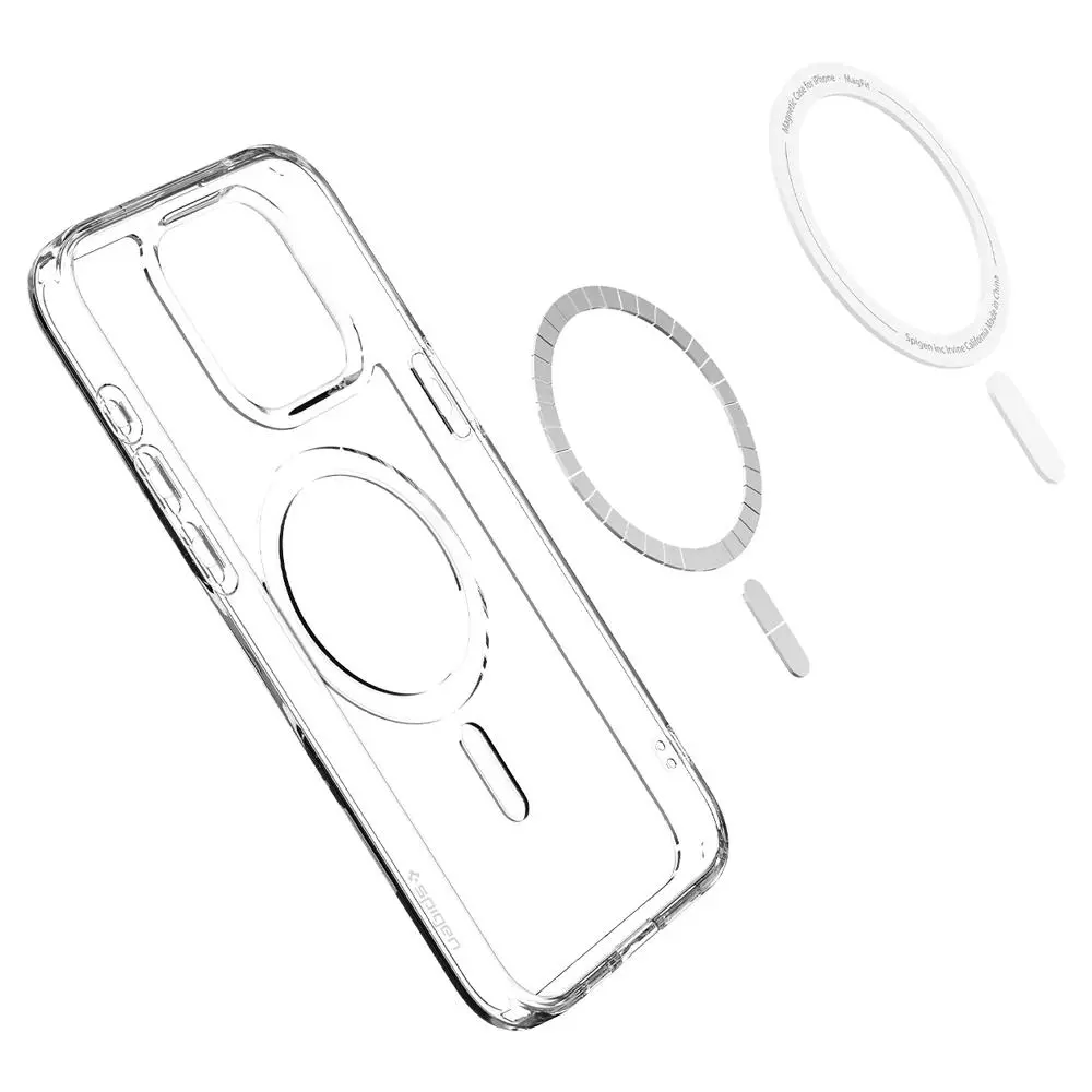 Etui Spigen Ultra Hybrid MagFit do iPhone 15 Pro Max Biały
