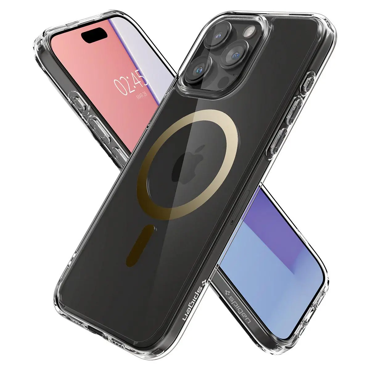 Etui Spigen Ultra Hybrid MagFit do iPhone 15 Pro Max Złoty