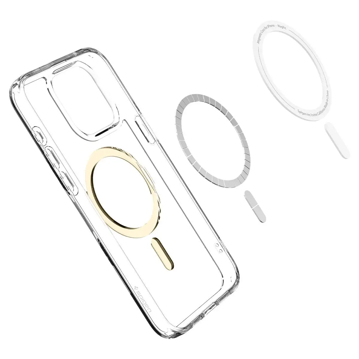Etui Spigen Ultra Hybrid MagFit do iPhone 15 Pro Max Złoty