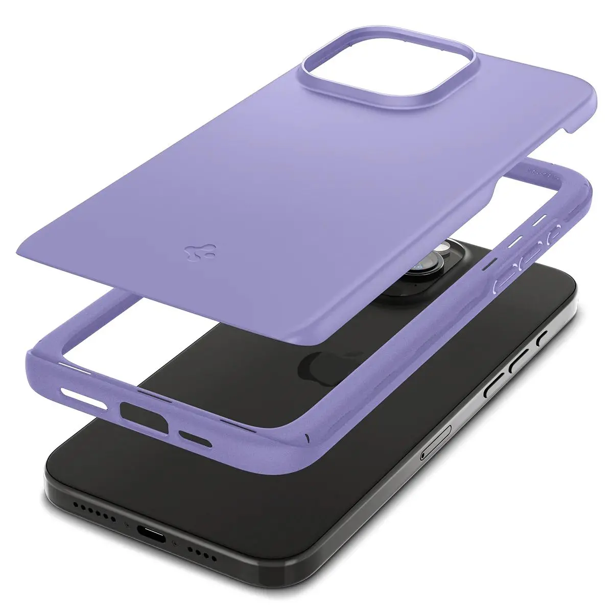 Etui Spigen Thin Fit do iPhone 15 Pro Max Purpurowy