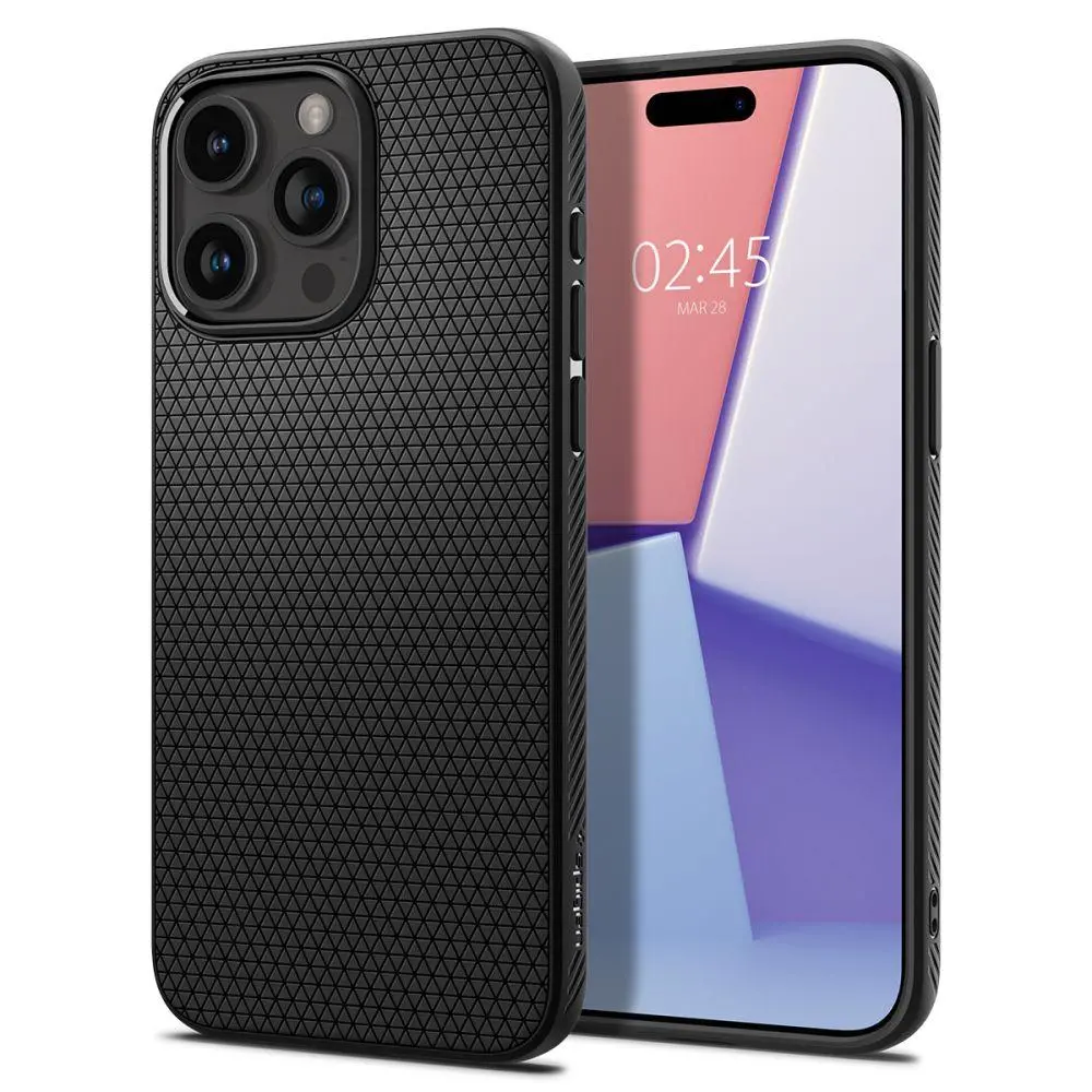 Etui Spigen Liquid Air do iPhone 15 Pro Max Czarny