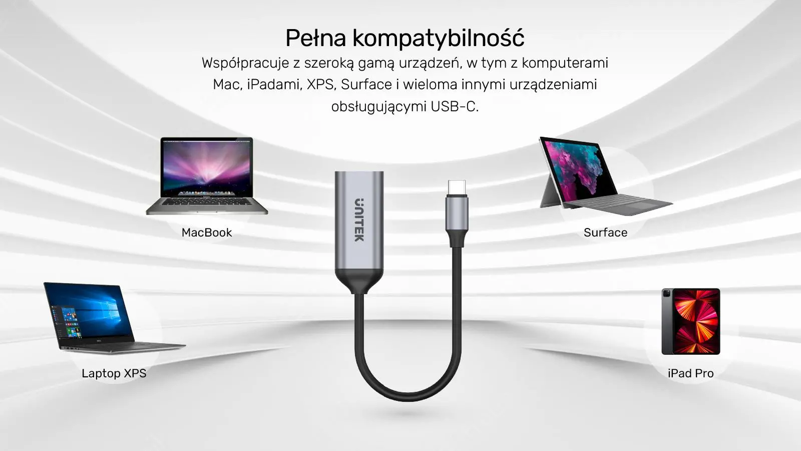 Adapter Unitek V1420A, USB-C na HDMI 2.0, 4K@60Hz