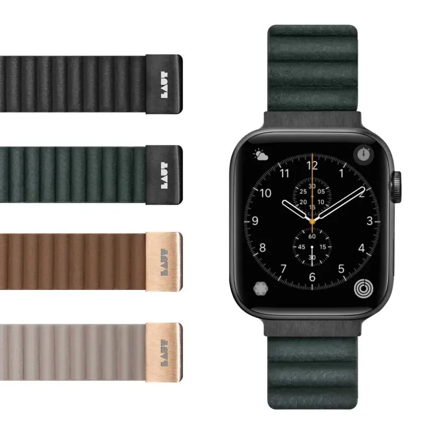 Pasek Laut Novilux do Watch serii 1-9 & SE Ultra 38mm/40mm/41mm Ciemna zieleń