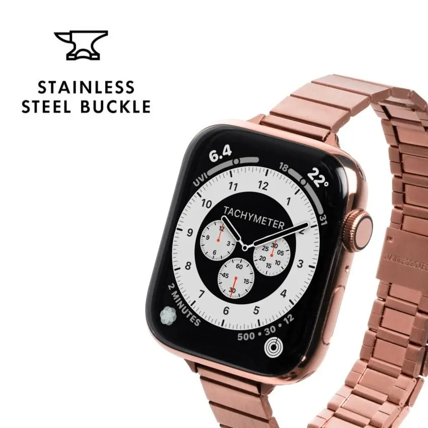 Bransoleta Laut Links Petite do Watch serii 1-9 & SE Ultra 38mm/40mm/41mm Różowe złoto