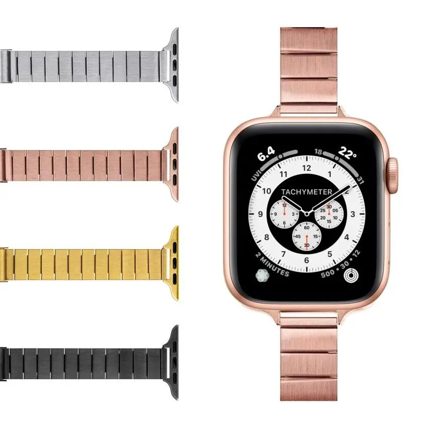 Bransoleta Laut Links Petite do Watch serii 1-9 & SE Ultra 38mm/40mm/41mm Różowe złoto
