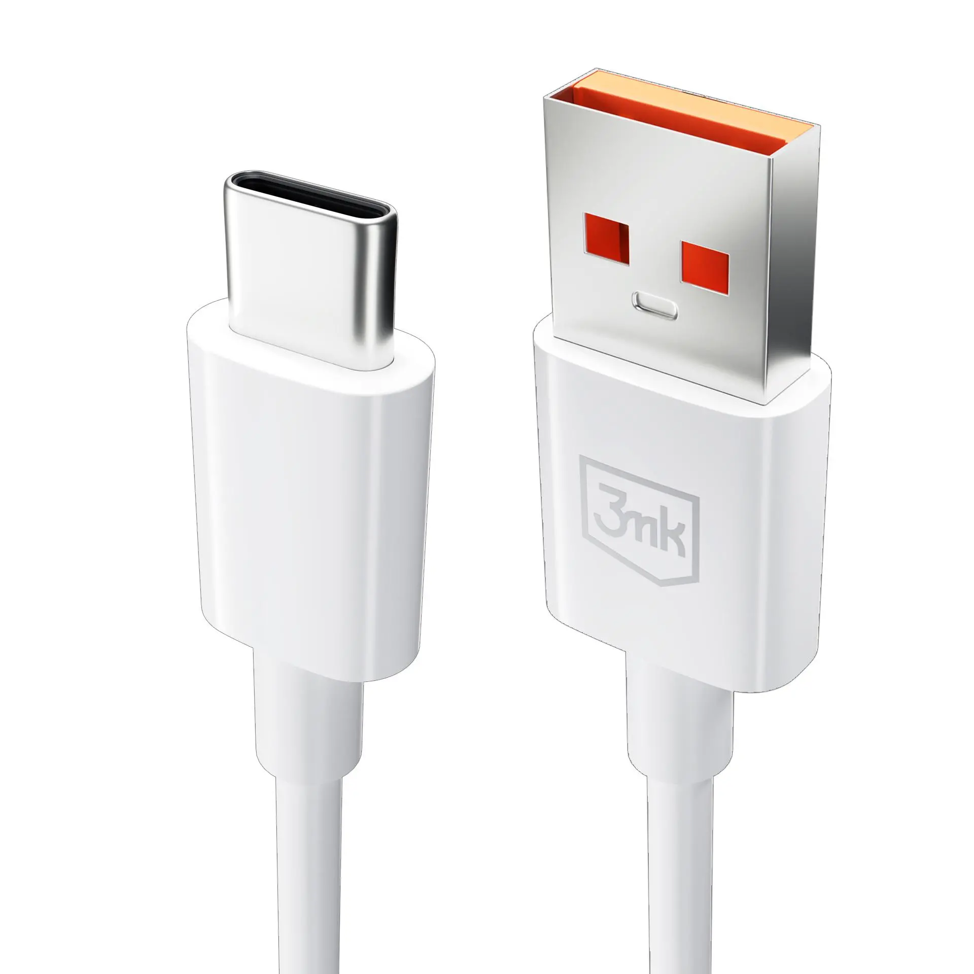 Kabel 3mk Hyper USB-A do USB-C 3A Biały