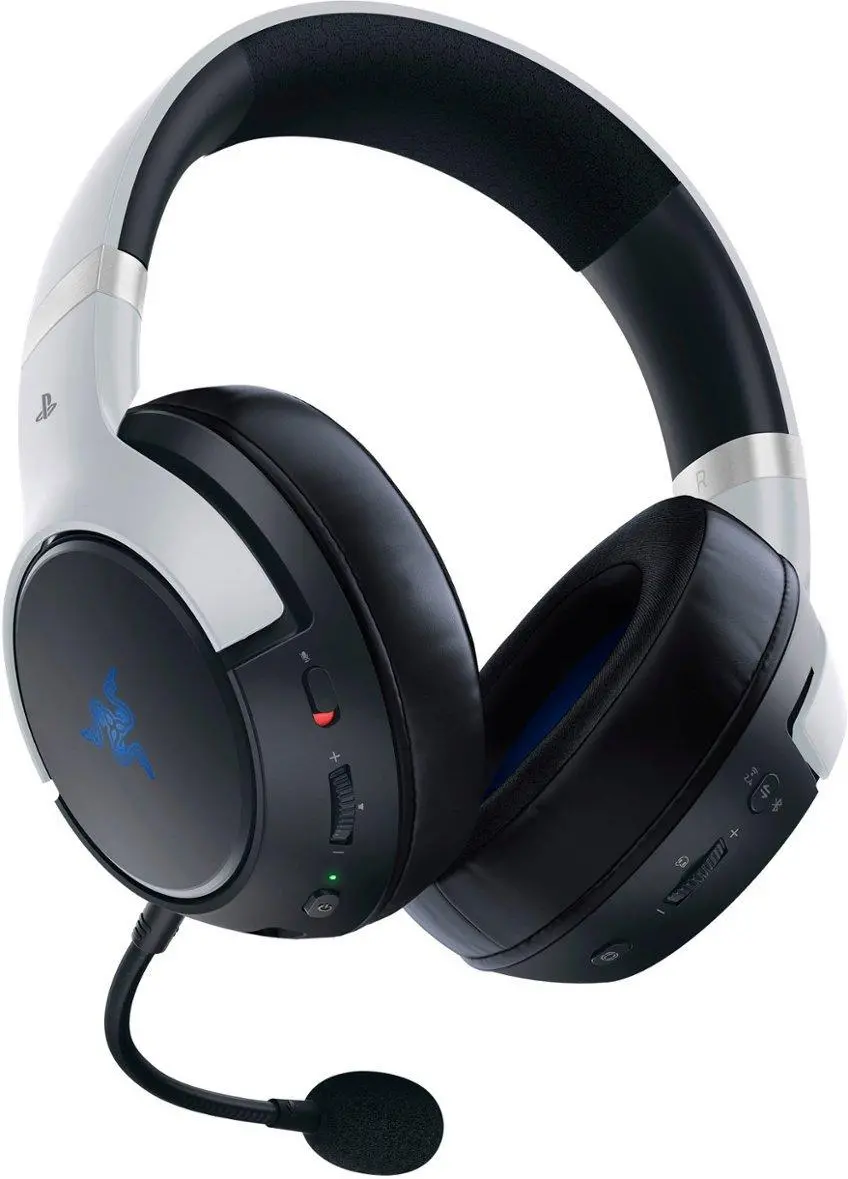 Słuchawki bezprzewodowe z mikrofonem Razer Kaira Pro HyperSpeed PlayStation Nauszne Biały
