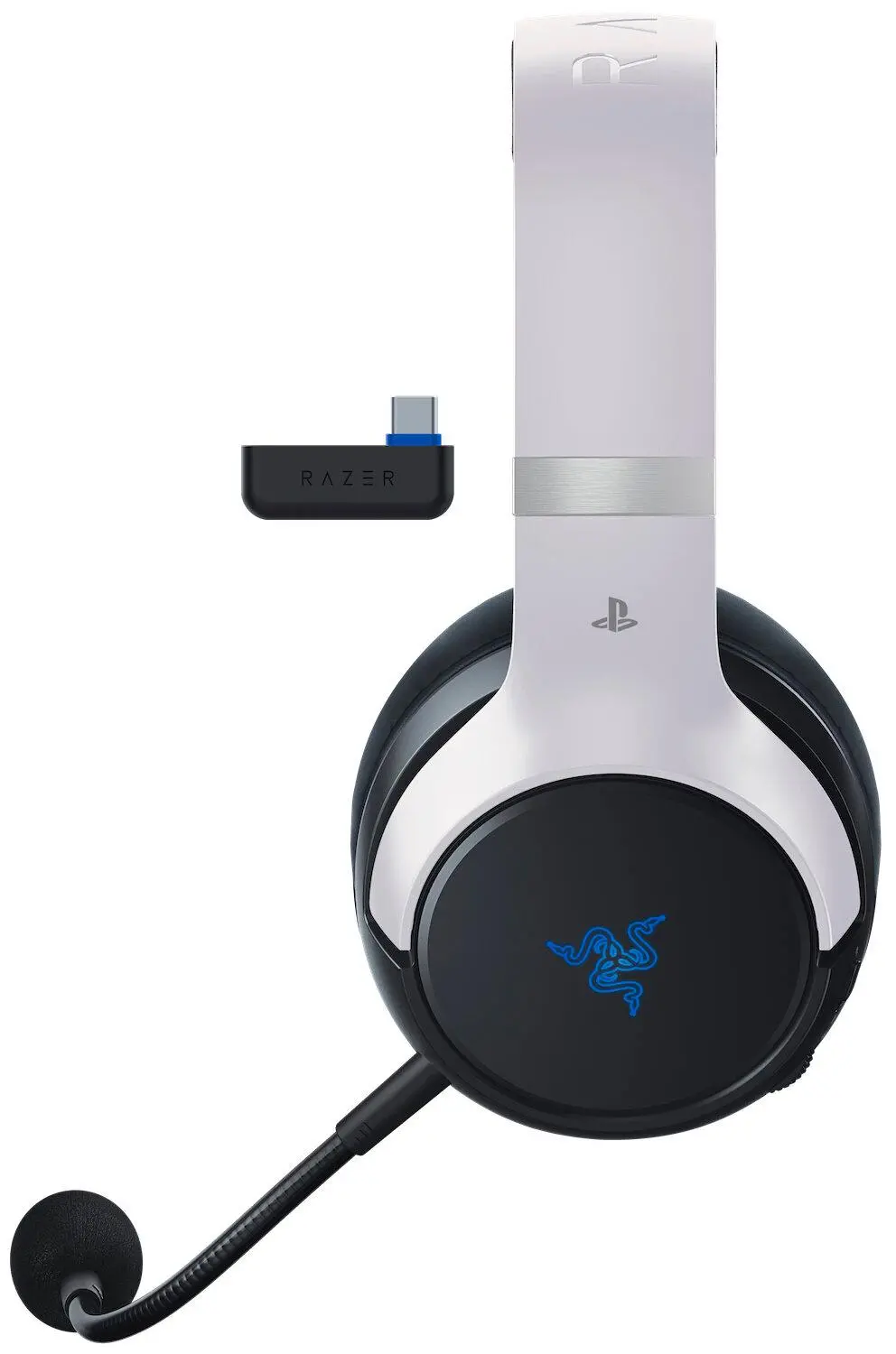 Słuchawki bezprzewodowe z mikrofonem Razer Kaira Pro HyperSpeed PlayStation Nauszne Biały