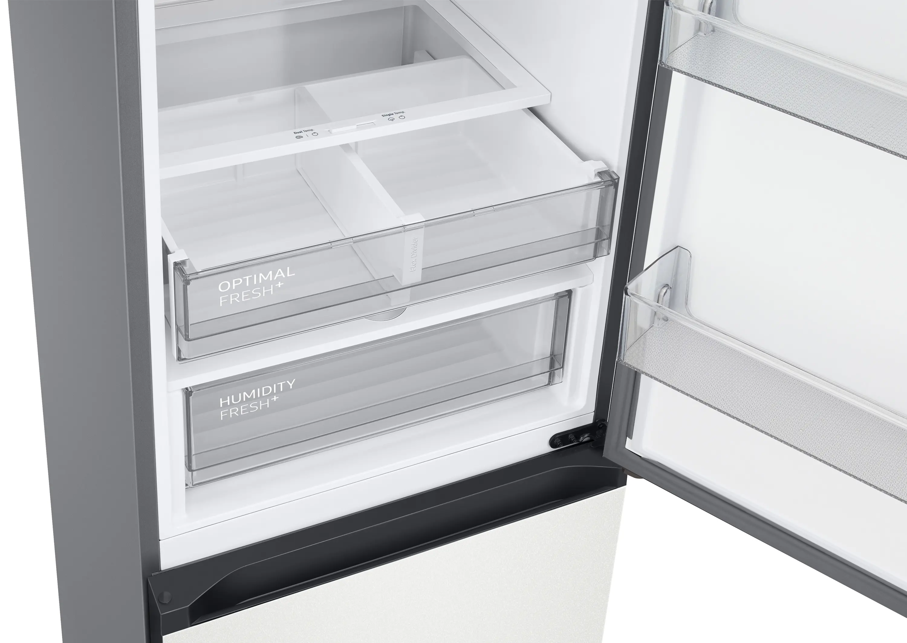 Lodówka Samsung Bespoke RB38C7B6AAP Pełny No Frost 203cm Szuflada z kontrolą wilgotności Elegancki Granat/Naturalna Biel