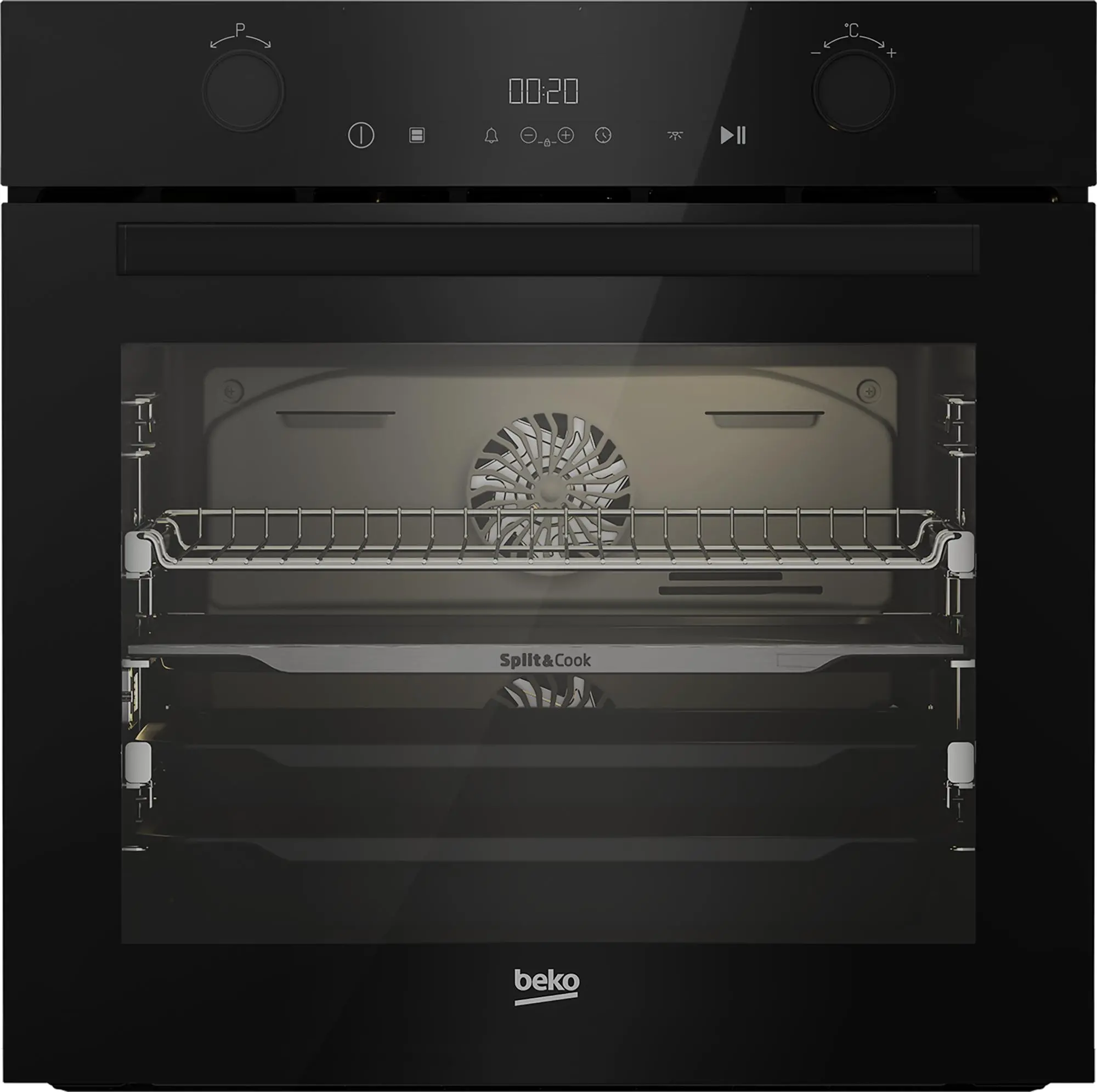 Piekarnik elektryczny Beko BBVM17400BCS bPro500 Split&Cook Termoobieg Czarny