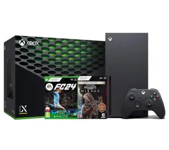 Konsola Xbox Series X 1TB z napędem + Assassin’s Creed Mirage + EA SPORTS FC 24