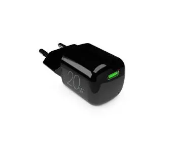 Ładowarka sieciowa Puro MiniPro GaN USB-C 20W PD Czarny