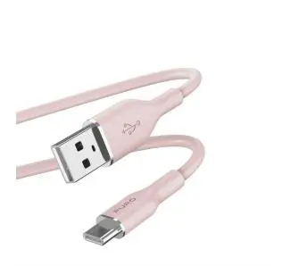 Kabel Puro ICON Soft PUUSBCICONROSEI USB-A do USB-C do 1,5m Różowy