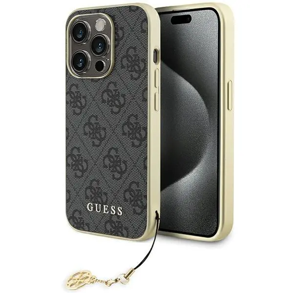 Etui Guess 4G Charms Collection GUHCP15LGF4GGR do iPhone 15 Pro Szary