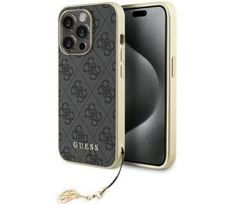 Etui Guess 4G Charms Collection GUHCP15LGF4GGR do iPhone 15 Pro (szary)
