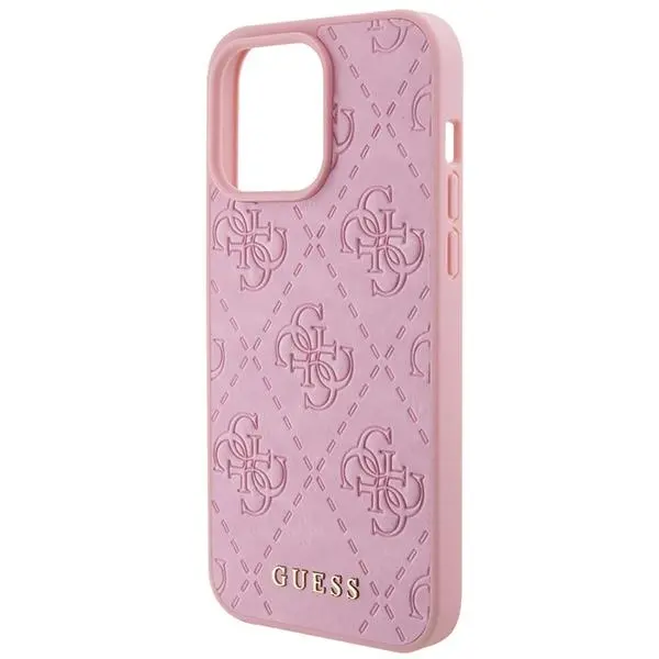 Etui Guess Leather 4G Stamped GUHCP15XP4EPMP do iPhone 15 Pro Max Różowy