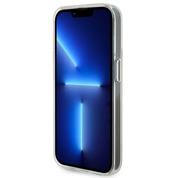 Etui Guess IML Faceted Mirror Disco Iridescent GUHCP15LHDECMP do iPhone 15 Pro Różowy