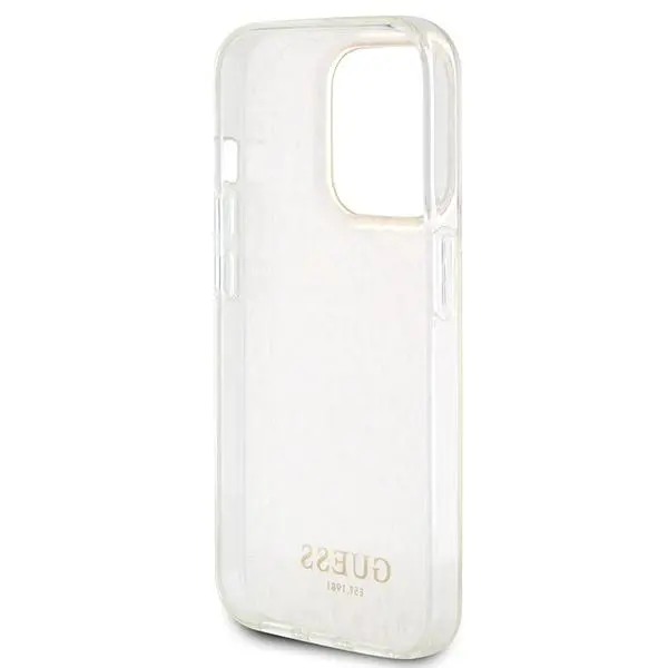 Etui Guess IML Faceted Mirror Disco Iridescent GUHCP15LHDECMP do iPhone 15 Pro Różowy