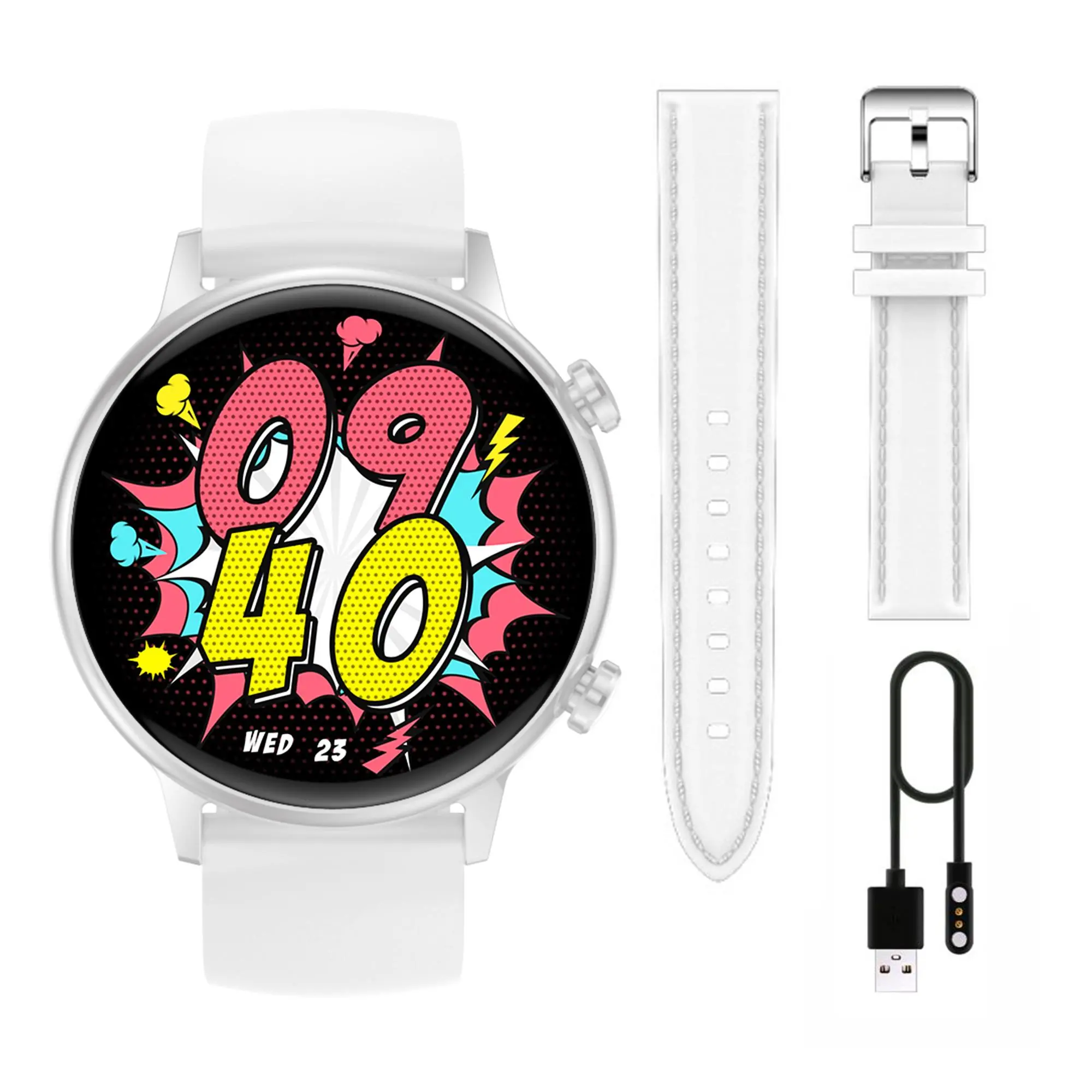 Smartwatch Manta Alexa Mini Biały