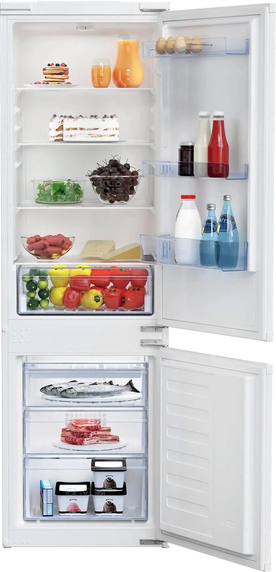 Lodówka Beko BCSA285K4SN 177,5cm Komora świeżości